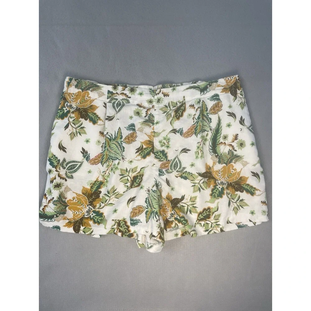 Philosophy Linen Blend Shorts Womens XL Pull-On Elastic Waist Pockets